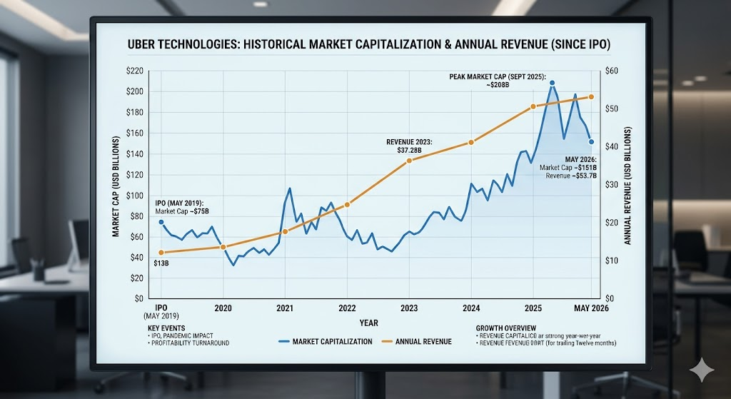 Uber market cap