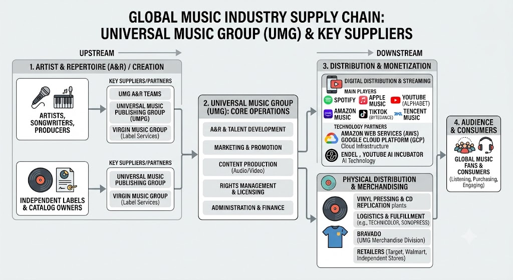 universal music supply chain