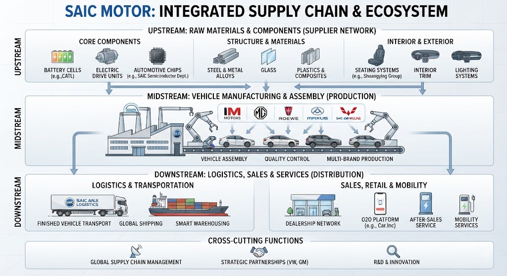SAIC motor supply chain